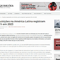 Fuses e aquisies na Amrica Latina registram queda de 12% em 2023